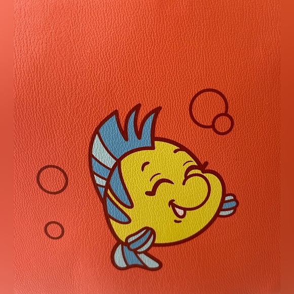 Loungefly Disney The Little Mermaid Nemo Coral Orange Crossbody Satchel Cosplay - Picture 5 of 8